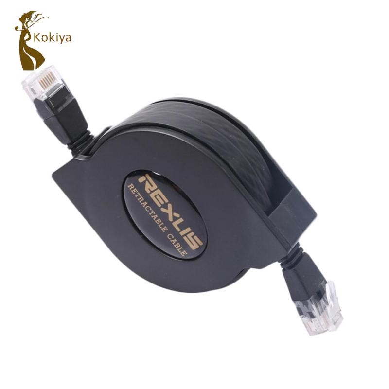 Cáp có thể thu vào kokiya Cat-6 Gigabit Ethernet cho bộ định tuyến Wifi Mạng LAN 1m