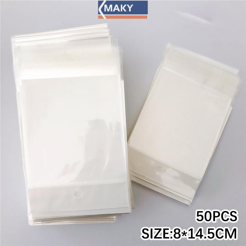Onetimingcool 50 Chiếc Kẹp Tóc Trắng Thẻ Nhăn Nơ Hiển Thị Thẻ Giấy Đóng Gói VN