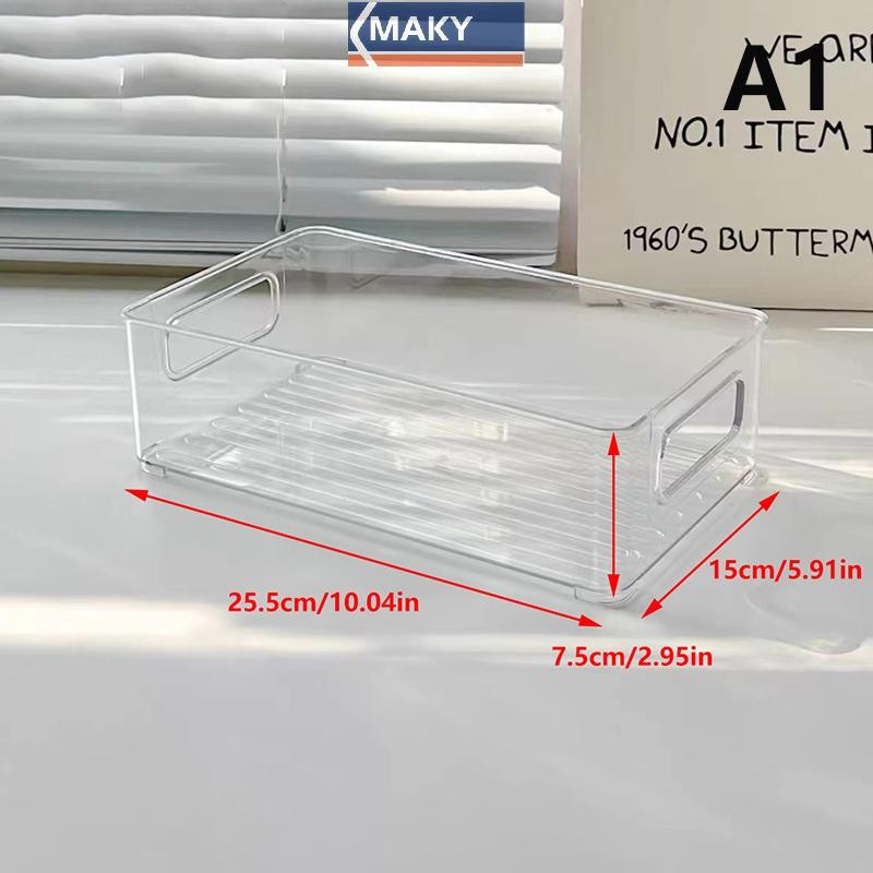 Onetimingcool Acrylic hộp đựng mỹ phẩm để bàn nhựa trong suốt cho ký túc xá, gia đình, mặt nạ da, tủ lạnh
