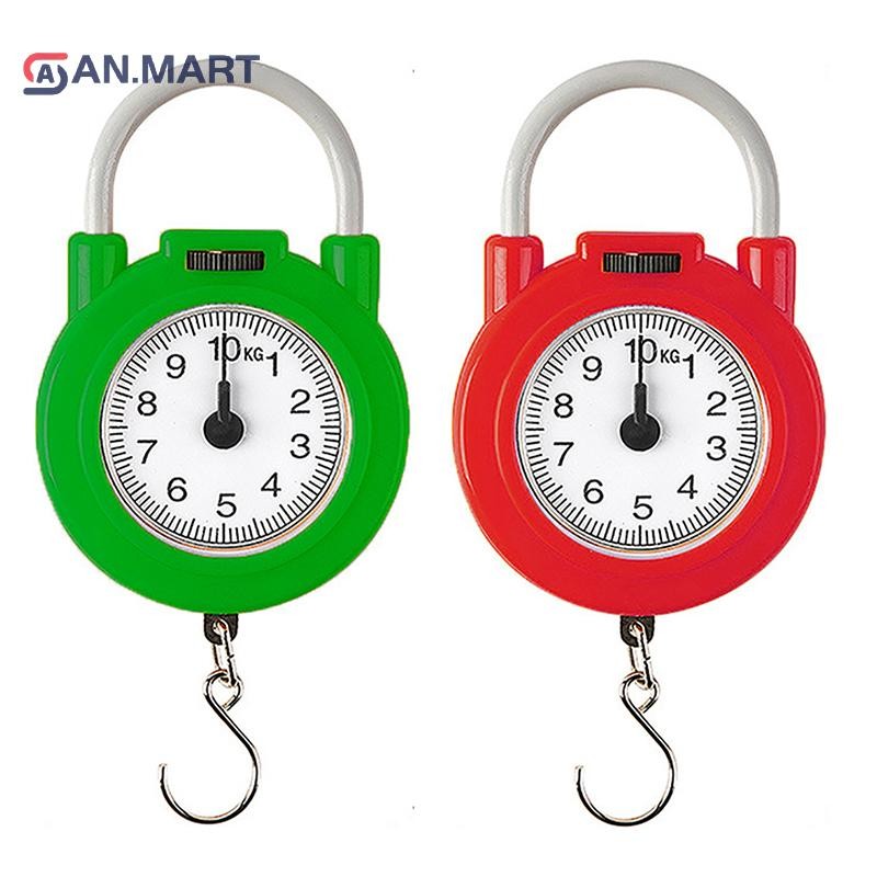 Bigdealssuper 10kg Cân cơ khí di động Hành lý cá Cân nhà bếp Kỹ thuật số có độ chính xác cao Cân lò xo siêu