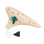Nhựa cầm tay Ocarina với 12 lỗ ngón tay tiện dụng để chơi thoải mái trong bài học buổi hòa nhạc hoặc du lịch