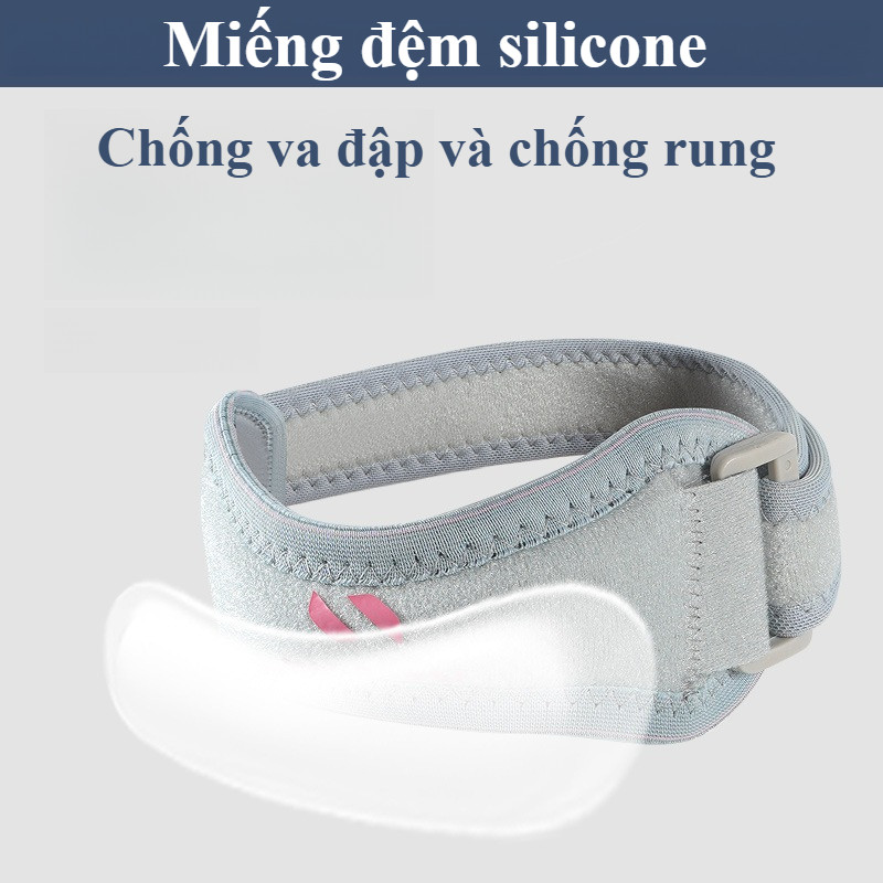 Đai Bảo Vệ Đầu Gối Thể Thao - Silicon Ôm Sát Xương Bánh Chè, Giảm Chấn Thương & Đau Khi Vận Động