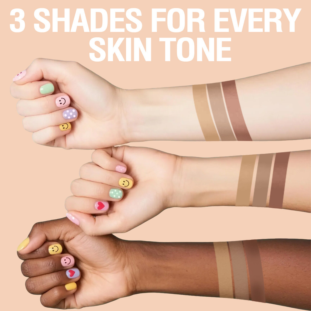 DANGMANNI Tricolor Contouring Stick Kem tiliang da mặt đa chức năng