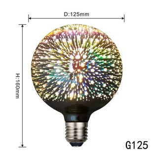 Đèn Lồng 3D Nhiều Màu Sắc Cao Thủy Tinh Trong Suốt Hoa Bóng Đèn LED Chủ Đề Nhà Hàng Bóng Đèn Sáng Tạo