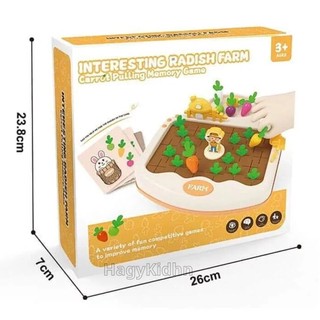 Bộ Nhổ Cà Rốt Nông Trại Cho Bé POPITOYS Giúp Bé Phân Biệt Màu Sắc Ghi Nhớ Montessori