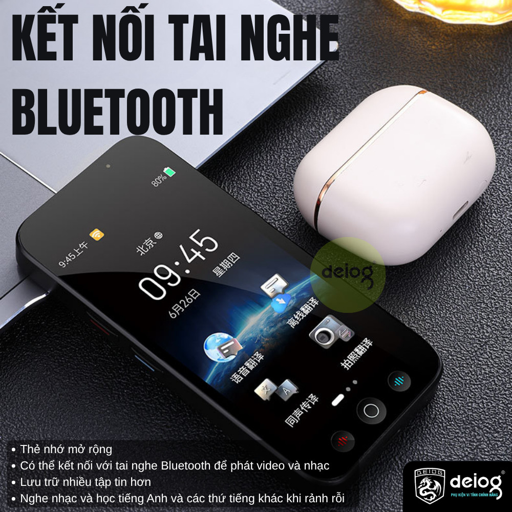 Máy Phiên Dịch Thông Minh D8 AI ChatGPT Online/Offline, Dịch Ảnh, Giọng Nói, Hỗ Trợ 142 Ngôn Ngữ