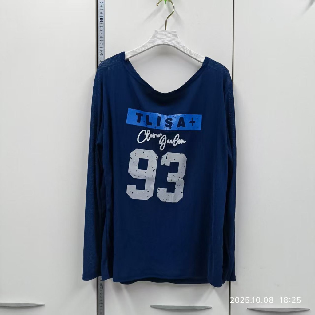 Milyfashion Phong Cách Mới Xù Vai Chống Nắng Dài Tay T Rời Mỏng Hơn Nhìn Đơn Giản Top Quần Áo Nữ