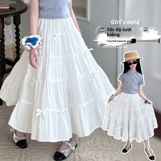 Chân Váy Dài Bé Gái Phong Cách Công Chúa - Váy Tầng Bồng Bềnh Thanh Lịch Mặc Xuân Hè