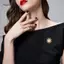 AqToCna Dễ Thương Ong Nhỏ Mặt Trời Thổ Cẩm Dành Cho Nữ Ngọc Trai Trái Tim Thổ Cẩm Pin Quà Tặng Kim Cương Giả Trâm Cài Người Bạn Đảng Chống Phai Màu Bule Trâm Trang Sức Quà Tặng AqToCna