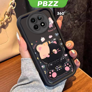 Ốp Lưng realme 12 Pro Plus 5G 12 Pro 5G 12 Plus 5G Vỏ Điện Thoại Vỏ Mềm Silicon Chống Sốc Thiết Kế Mới Thẩm Mỹ Có Giá Đỡ 360° Gương trang điểm mèo dễ thương cho bé gái JTXMMZJ