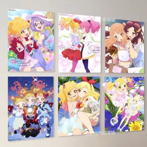 Aikatsu! Bộ Poster Anime 20 Chiếc – Hoạt Động Thần Tượng Trang Trí Tường A4 Poster Cho Phòng Ngủ Ký Túc Xá Trang Trí Phòng