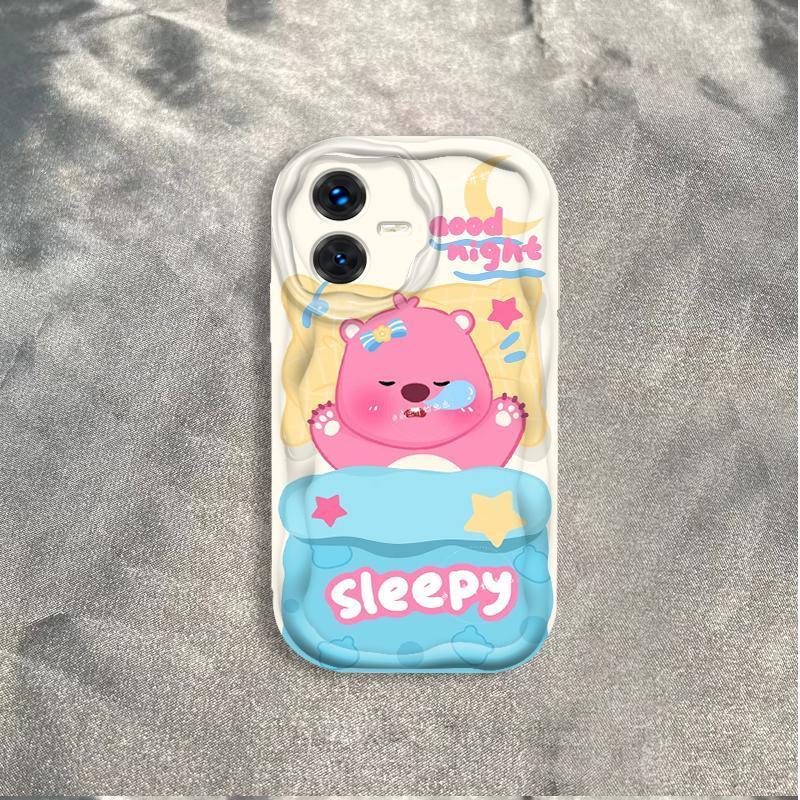 Vỏ Silicon Hoạt Hình Cho VIVO Y22 Y22S 4G 3D Vỏ Điện Thoại Mềm TPU Loopy Ốp Lưng Chống Sốc