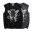 Áo Vest Nam Cổ Tròn Mỹ Retro Rời Graffiti In Hình Bướm Hợp Thời Trang Phù Hợp Với Áo Thun Thể Thao Rời Áo Thun