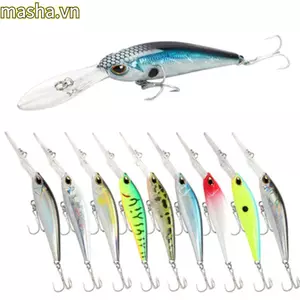Lặn sâu Mồi Minnow Giải Quyết Câu Cá Mùa Đông 9cm / 6g Nhiều Màu Ngoài Trời Đúc Mồi