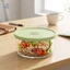 Hộp đựng thực phẩm thủy tinh Borosilicate 1000ml Hộp cơm trưa chống rò rỉ an toàn cho lò vi sóng