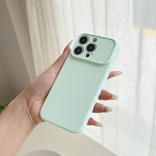 Ốp Màu Kẹo Xanh Nhạt Cho IPhone 17 17air 16 16e 15 14 13 12 11 Pro Promax 14Plus Mini X XS XR XSMAX 7 8 + Plus SE 2020 PPX
