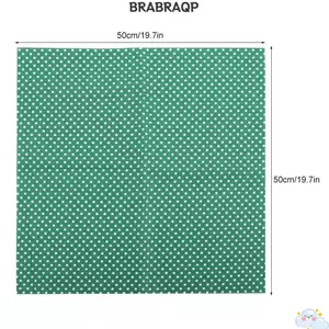 BRABRAAA 7 Chiếc Vải Cotton, Vải Chắp Vá 50 * 50cm Màu Xanh, May Cung Cấp Hoa Nhỏ & Trơn Dệt Cotton 7 Kiểu Dáng Vải Cắt Sẵn Trang Trí Thủ Công