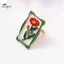 Springevenstar Mới Dập Nổi Hoa Hình Học Có Thể Điều Chỉnh Nhẫn Mới Thanh Lịch Retro Bohe Nhẫn Nữ Trang Sức Hàng Ngày Phụ Kiện Quà Tặng Springevenstar