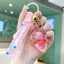 Móc khóa hình Conch lấp lánh-Trang trí mặt dây chuyền dễ thương phong cách Ocean, Mặt dây chuyền túi sáng tạo