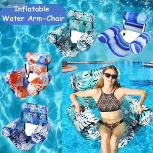 Phao bể bơi bơm hơi YOLOGO, Ghế ngồi nổi có thể gập lại, bền bỉ với cánh tay & tựa lưng Ghế bơi hàng nổi Thể thao bể bơi