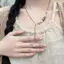Mới Phong Cách Trung Quốc Melade Hổ Mắt Ngọc Trai Vòng Cổ Nữ Tính Khí Ánh Sáng Sang Trọng Đơn Giản Cao Cấp Áo Len Dây Chuyền Niche Vòng Cổ
