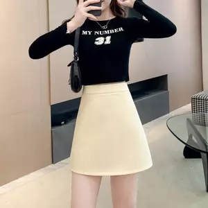 Váy phù hợp với thời trang khí chất Người đàn ông nhỏ eo hẹp thon gọn hơn Váy ngắn chống chói
