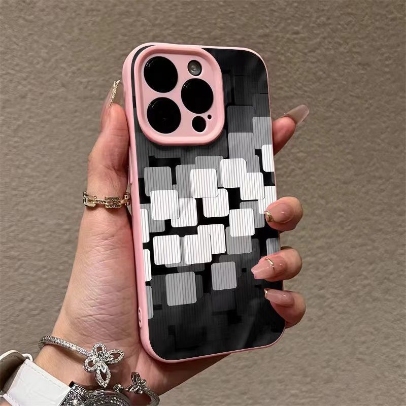 Ốp lưng cây dừa chữ Anh cho iPhone 17/15/13/12/11/XR/8 Plus/Pro/Pro MaxVân sao chổi nếpgấp