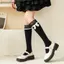 AA Ngọt Ren Chắp Vá Bê Sos Gothic Nơ Trắng Dễ ThươngNữ Giữa Ống Sos VN