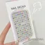Màu Sắc Tiếng Anh Chữ Dán Dopamine Mắt Góc Mặt Trang Điểm Trẻ Em Dễ Thương Dán Móng Tay Số Miếng Dán Làm Móng Tay 26.6.12