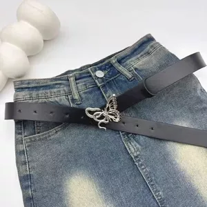 Bướm Hot Girl Cao Cấp Thắt Lưng Rộng Nữ Phong Cách Thắt Lưng Niche Đen Trang Trí Quần Jean Hợp Thời Trang 6.15