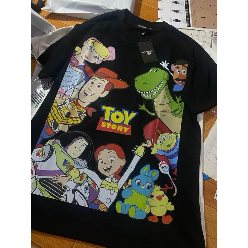 （Giao hàng 24h）Angela Áo thun in Toy Story siêu cute chất cotton hình in sắc nét áo form rộng