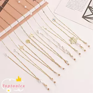 TOPTOOLCX Kính Mắt Dây Xích Chống Trơn Trượt Nữ Dây Đeo Cổ Dây Đeo Kính Mắt