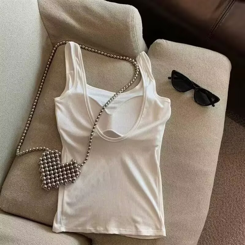 Áo Bra Top nữ mùa hè có đệm ngực cố định không gọng lưng hở ôm dáng mặc ngoài hoặc làm áo lót phối đồ đi chơi hàng ngày