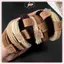 JRP 5 chiếc Dây Buộc Tóc Nữ Co Giãn Cao, Scrunchies Giữ Tóc Đuôi Ngựa, Phụ Kiện Tóc Thời Trang JRP