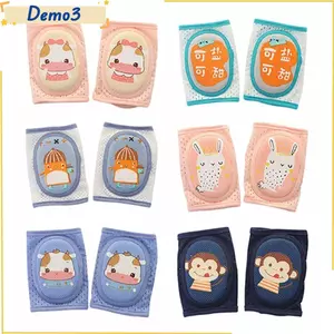 Miếng đệm đầu gối cho bé, Tấm bảo vệ bò bằng vải Cotton Polyester cho trẻ mới biết đi, Máy giữ ấm chân co giãn thoáng khí có thể điều chỉnh chống mài mòn