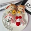 Dễ Thương Lop-Eared Thỏ Móc Khóa Mặt Dây Chuyền Handmade Len Móc Dài Tai Thỏ Búp Bê Dễ Thương Túi Treo Quà Tặng