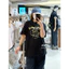 Wacky willy 100% Cotton Cao Cấp Áo Thun Tay Ngắn Bảng Chữ Cái Hoa Lớn In Tiêu Chuẩn Nam Nữ Tay Ngắn Thông Thường 0617