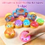 1 ~ 4 Chiếc Hạt LED Ngẫu Nhiên Bao Bun Bóp Đồ Chơi Với Máy Hấp Di Động Bật Sáng Squishy Fidget Cho Du Lịch Đi Lại Giảm Căng Thẳng