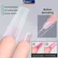 MAKY Sandwich Dual Nail Forms 240pcs 15Size Qui Extensions-Dual Forms No Paper Form Needed 3D Ellipse Làm Móng Tay Hình Thức Top Mold Bottom Mold VN