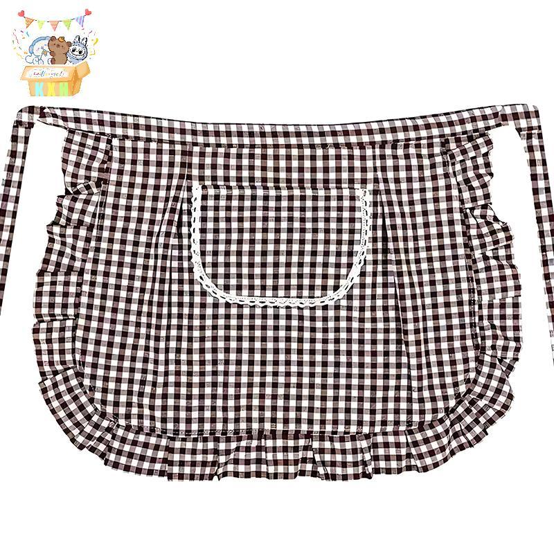 [KXH] Tạp Dề Vuông Che Nửa Eo Tạp Dề Chất Liệu Cotton Chống Vết Bẩn Thoáng Khí Nấu Ăn Tại Nhà Quần Áo Làm Việc Phụ Kiện Nhà Bếp ELWW
