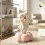 Jingdezhen Gốm Chơi Đồ Trang Trí Cảm Xúc Chữa Bệnh Series Xoay Được Bé Gái Bạn Gái Quà Tặng Xe Sáng Tạo 360°26.3.22