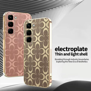 Ốp Lưng Cho Infinix Hot 70 X6895B Hoa May Mắn Mạ Điện Cạnh Chống Rơi Vỏ Điện Thoại
