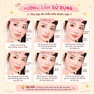 [Y336b] Phấn Má Hồng Trang Điểm MENOW Cloud Cheek Powder Blush 4.5g - Lên Màu Tự Nhiên, Dễ Tán