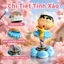 Mô hình Crayon Shin-chan Ba Lê Vương Miện PVC Cao Cấp Nền Bàn Làm Việc Bàn Trang Điểm Độc Lạ Siêu Dễ Thương