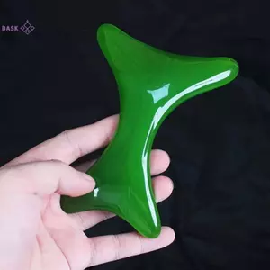 1 Máy cạo hình chữ H bằng nhựa sáp mật ong Dụng cụ cạo hai đầu có hai mặt cạo kinh tuyến và dụng cụ Massage cơ bắp đẩy