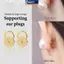 MAKY 2 Chiếc Bông Tai Nâng Cho Đinh Nặng Tai An Toàn Ba Nút Chặn Ngăn Ngừa Bông Tai Nghiêng Hoa Mai Tai Cắm Mũ Trang Sức Làm Phụ Kiện VN