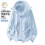 Mùa Hè Thoáng Mát Chống Nắng Quần Áo Bé Gái Ice Silk Chống Tia Cực tím Ngoài Trời Rời Áo Chống Nắng Quần Áo Da Thoáng Khí Quần Áo