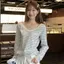 Áo thun dài tay sọc mỏng phong cách mới mùa hè dành cho nữ Slim-Fit Slim-Fit Slimmer Look Áo chống nắng giản dị sang trọng Top