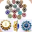 CHEESELY 10 Nút 14mm Thép Đáy Mũ Phụ Kiện DIY Thủ Công Đá Thủy Tinh Pha Lê