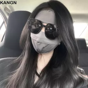 Kem chống nắng KANGN, Full Cover Face Ice Silk UV Protection, Thời trang thoáng khí Vỏ mỏng chống nắng Xe đạp không dấu vết